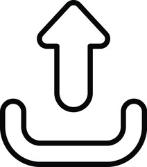 Upload icon vector stock.