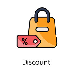 Discount  icon. Suitable for Web Page, Mobile App, UI, UX and GUI design.