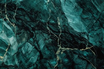 Naklejka premium Illustration of Green Marble Texture Close-Up created with Generative AI technology