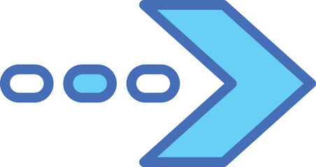 Arrow Right icon vector stock.