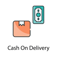 Cash On Delivery icon. Suitable for Web Page, Mobile App, UI, UX and GUI design.