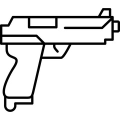 Obraz premium Gun Icon