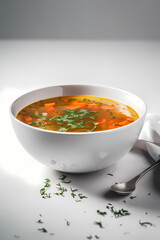 bowl of soup with vegetables