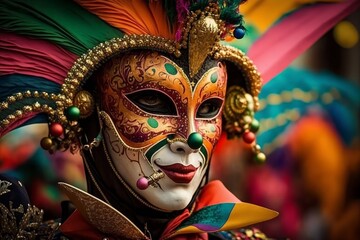 colorful carnival parade (Generative AI)