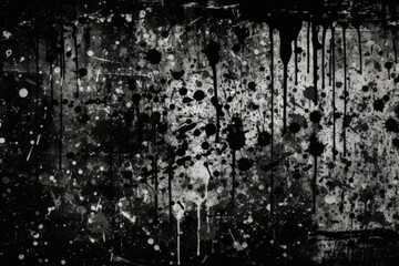 textured and weathered wall in black and white created with Generative AI technology
