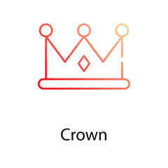 Crown icon. Suitable for Web Page, Mobile App, UI, UX and GUI design.