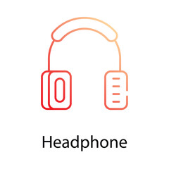 Headphone icon. Suitable for Web Page, Mobile App, UI, UX and GUI design.