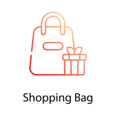 Shopping Bag icon. Suitable for Web Page, Mobile App, UI, UX and GUI design.