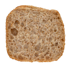 isolated photo of slice of bread roll