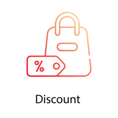 Discount  icon. Suitable for Web Page, Mobile App, UI, UX and GUI design.