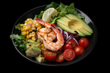 salad with shrimps