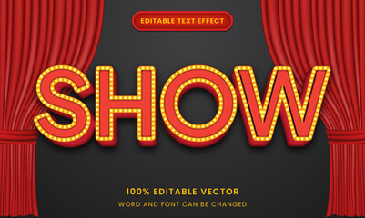 show light bulb glowing neon led graphic style editable text effect	