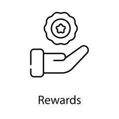 Rewards icon. Suitable for Web Page, Mobile App, UI, UX and GUI design.