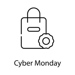 Cyber Monday icon. Suitable for Web Page, Mobile App, UI, UX and GUI design.