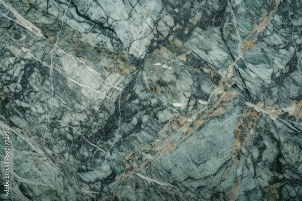 Poster detailed close up view of a polished marble surface created with generative ai technology