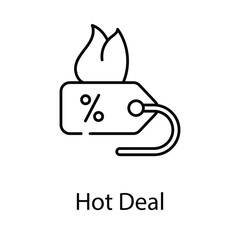 Hot Deal icon. Suitable for Web Page, Mobile App, UI, UX and GUI design.