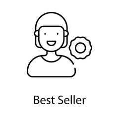 Best Seller icon. Suitable for Web Page, Mobile App, UI, UX and GUI design.