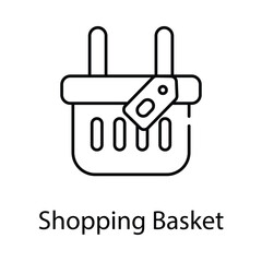 Shopping Basket icon. Suitable for Web Page, Mobile App, UI, UX and GUI design.