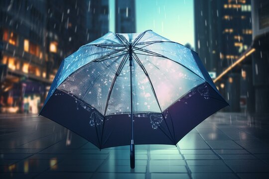 Illustration Of Umbrella With A Background, Umbrella Insurance, Commercial Insurance, Liability Insurance. Generative AI