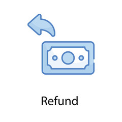 Refund  icon. Suitable for Web Page, Mobile App, UI, UX and GUI design.