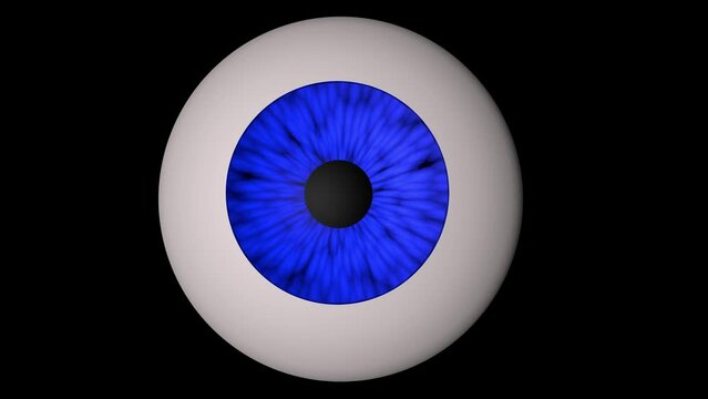 Blue Eyeball Iris Animation Element