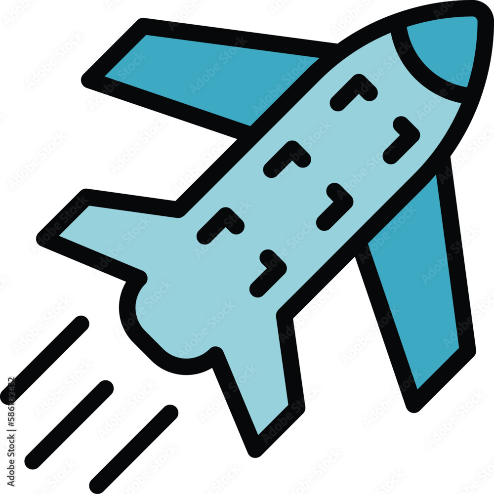 Poster shipping plane icon. outline shipping plane vector icon for web design isolated on white background 