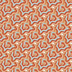 Contemporary pattern with abstract graphic elements. Vector seamless pattern for surface design.