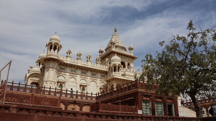 Jodhpur, Rajasthan, India 2nd March 2023: The Jaswant Thada is a cenotaph located in the blue city Jodhpur, Rajasthan. Visuals of beautiful Rajasthan Heritage. Used by Rajputs of marwar for cremation