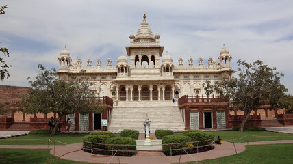 Jodhpur, Rajasthan, India 2nd March 2023: The Jaswant Thada is a cenotaph located in the blue city Jodhpur, Rajasthan. Visuals of beautiful Rajasthan Heritage. Used by Rajputs of marwar for cremation