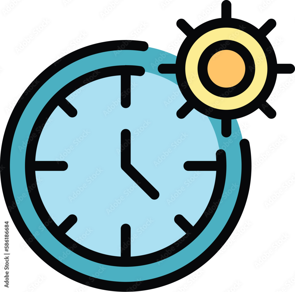 Poster time test virus icon. outline time test virus vector icon for web design isolated on white backgroun