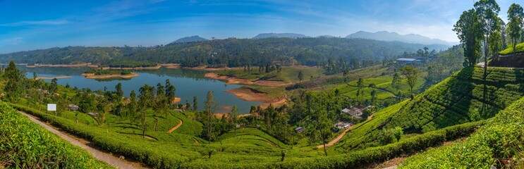 Castlereigh reservoir in Sri Lanka