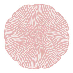 Abstract floral shape. Vector graphic design element.