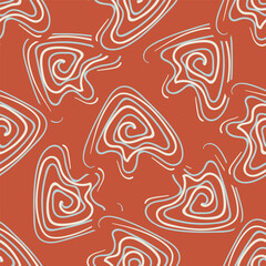 Contemporary pattern with abstract graphic elements. Vector seamless pattern for surface design.