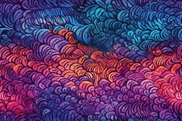 abstract painting with vibrant colors and dynamic shapes created with Generative AI technology