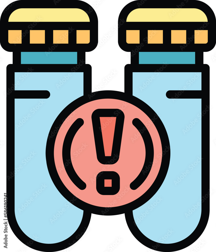 Poster science test tubes icon. outline science test tubes vector icon for web design isolated on white bac