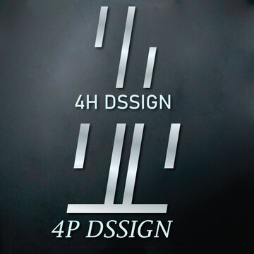 Unice logo design, 4h logo design and 4p logo design best logo design,

