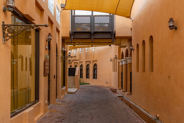 View of the Katara cultural village in Doha, Qatar