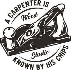 Obraz premium Jointer for wood craft workshop. Carpenter tool or equipment for repair, professional carpentry work