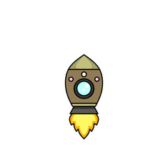 spaceship icon, a simple spaceship design with an elegant concept