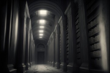 Libraries. AI generated