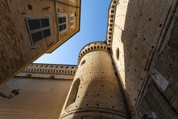 External walls of the Shrine of the Holy House of Loreto, Italy