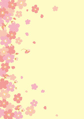 Obraz na płótnie Canvas sakura frame 桜フレーム