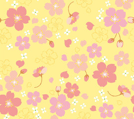 Fototapeta na wymiar sakura pattarn 桜柄
