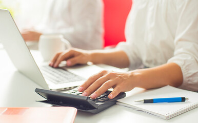 person working in the office on a laptop