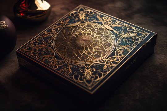 Exquisite Ramadan Kareem Card image with Intricate Gold Detailing and Warm Golden Hues