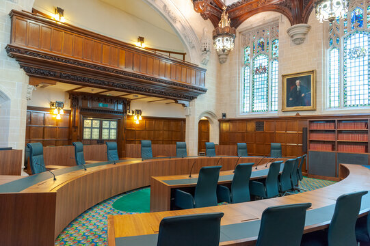 Courtroom 1 Of The Supreme Court Of The United Kingdom On June 3, 2011 In London, UK