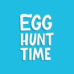 Joyful Happy Easter hand-drawn lettering for greeting cards, social media posts, stickers. Colorful candy pastels spring vector illustration in flat style.