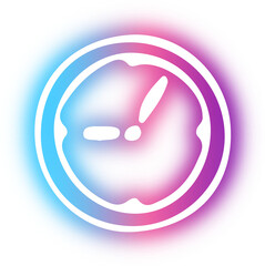 Collection of business icon neon