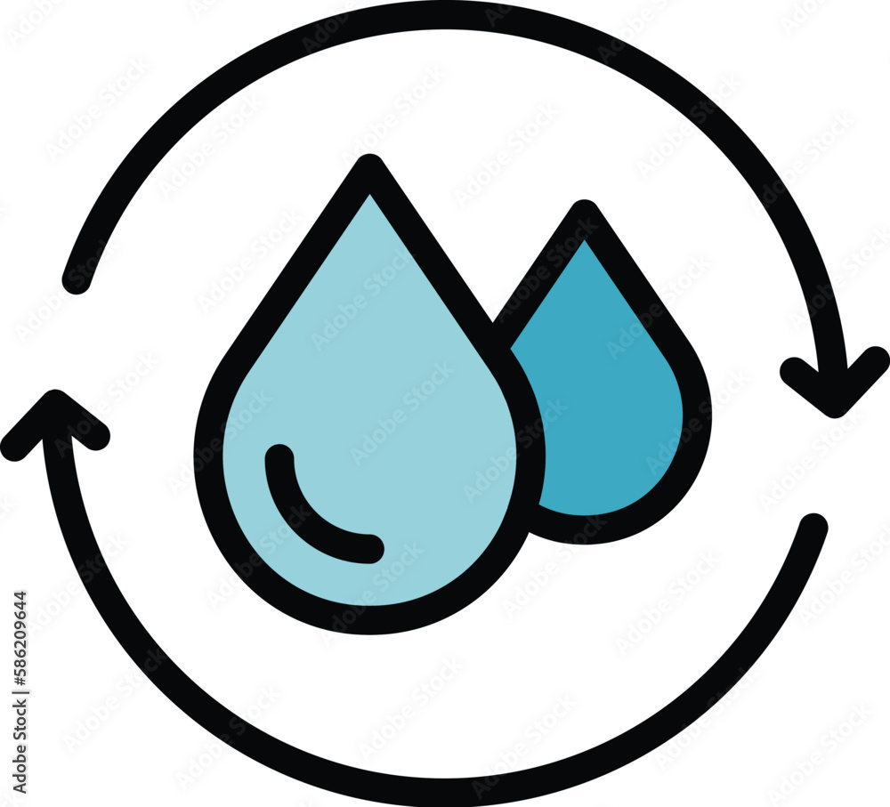 Poster accessible water icon. outline accessible water vector icon for web design isolated on white backgro