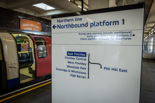London- East Finchley Underground Station- Northern Line